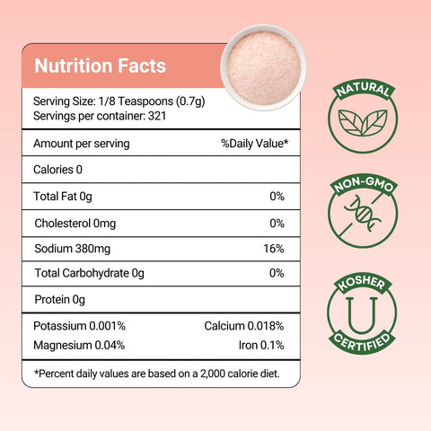 Himalayan Pink Salt Grinder (0.49 lbs)