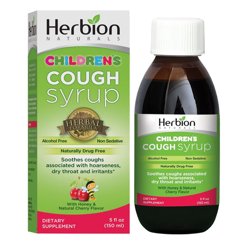 Herbion Children's Cough Syrup with Natural Honey and Cherry Flavor