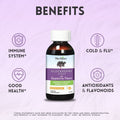 Herbion Elderberry Syrup supports immune system and helps relieve cold and flu symptoms. 