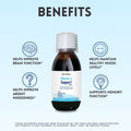 Herbion Memory Support Liquid helps improve brain function, maintain healthy mood levels, improve absent mindedness, and support memory function